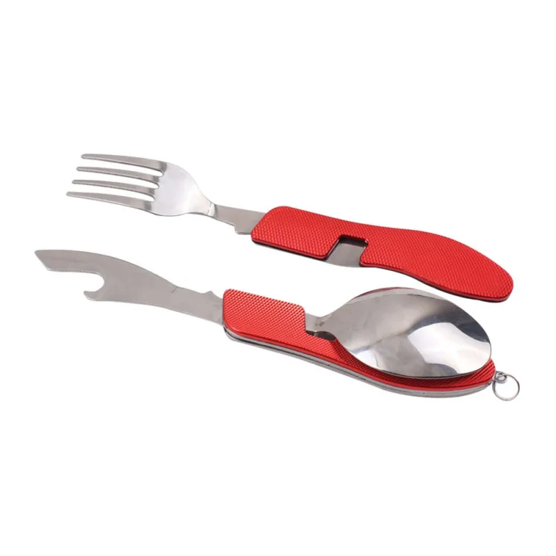 Складной набор из вилки ложки и ножей нержавеющей стали|outdoor tableware|picnic cutlerystainless