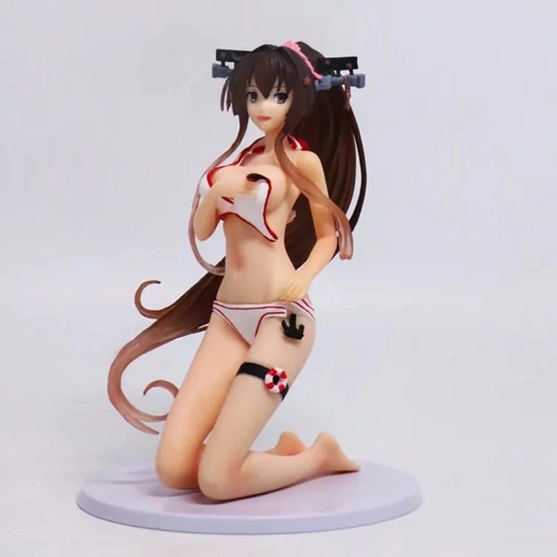 Бесплатная Доставка 6 7 &quotKantai Коллекция аниме Kan Colle Yamato бикини в коробке 17 см ПВХ