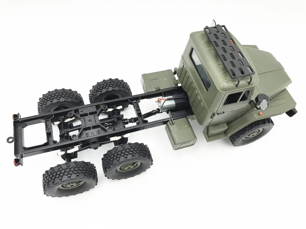 B36 WPL RC грузовик Урал 1/16 2,4G 6WD пульт дистанционного управления Военный Грузовик Рок Гусеничный автомобиль Хобби Игрушки для мальчиков Рождественский подарок игрушки