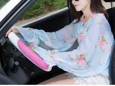 StyleK Женские солнцезащитные длинные перчатки для женщин, летние, для вождения, для верховой езды, кружевные, защита от солнца, рукава, анти-ультрафиолетовые, дышащие, крутой Кафф H3131 - Цвет: StyleK