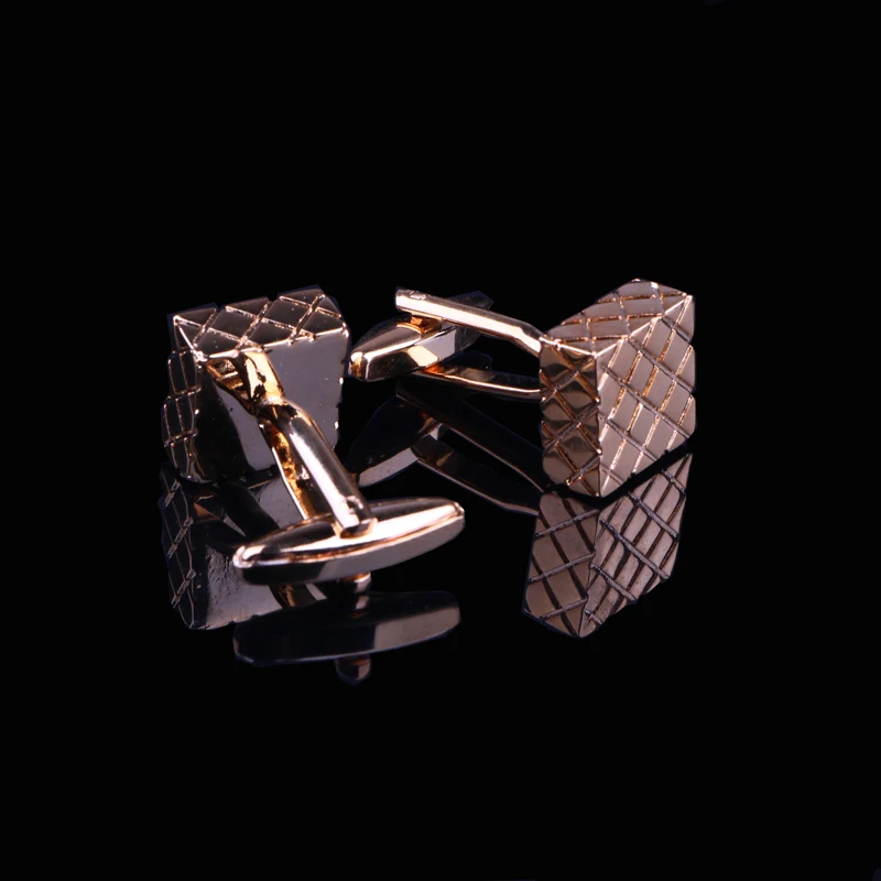 Olowu Роскошные модные Выгравированные дизайнерские запонки медные металлические