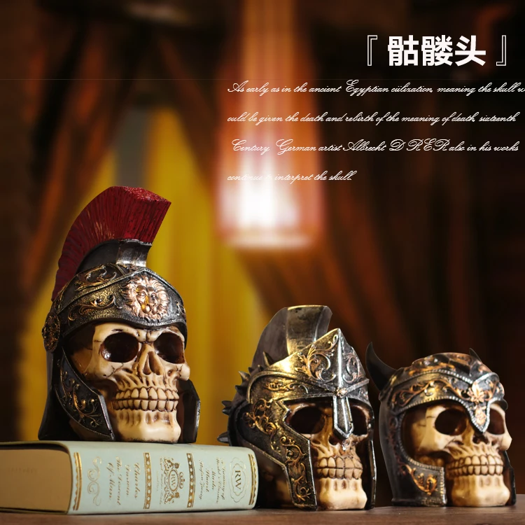 Украшение с изображением черепа бара кафе декоративный Спартанский