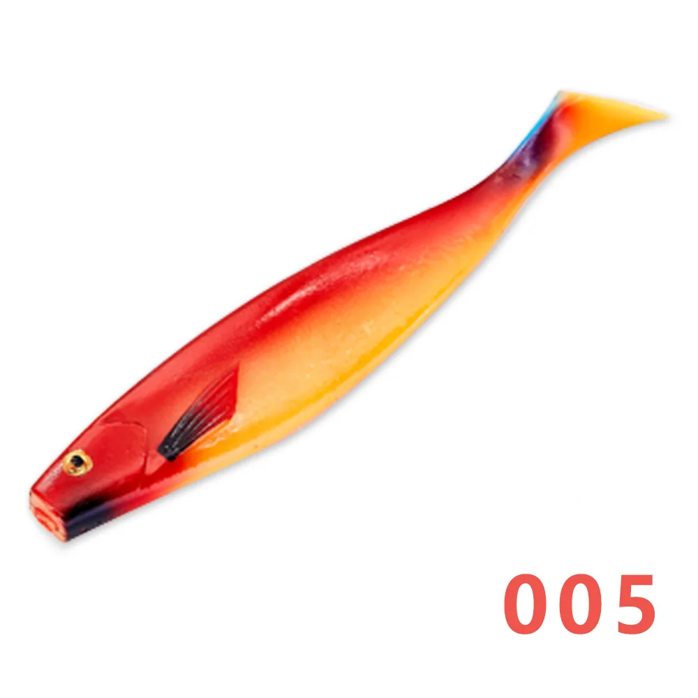 Hunthouse большая Мягкая приманка для рыбалки shad 180 мм 42 г 8 цветов 3 шт./партия ПВХ материал для окуня zander - Цвет: 180mm  005