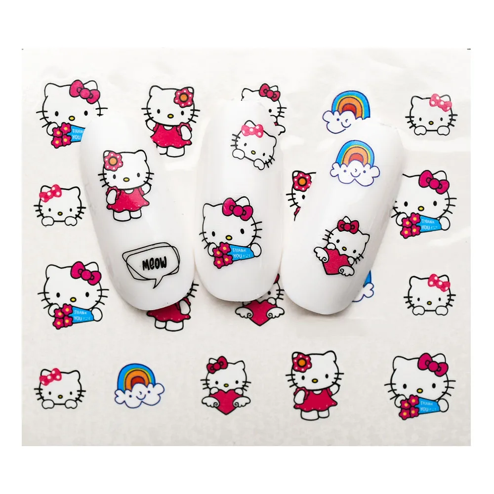1 Sheet Cartoon Nail Stickers Mickey/Tom And Jerry/Little Yellow Man Slider Water Stickers Transfer Decal For Nails ZJT4027