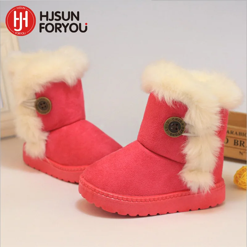 Новинка 2021 детские зимние ботинки теплые для мальчиков и девочек модные