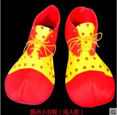 clown shoes 2 Стиль праздник разнообразие Смешной клоун Cospaly Костюм Человек Взрослый клоун пальто и комбинезон вечерние платья джокер костюм без реквизит - Цвет: clown shoes 2