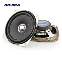 aiyima 2pcs 3 5 inch full range sound speakers 4 ohm 8 w audio portable speaker music audio loudspeaker diy for home theater