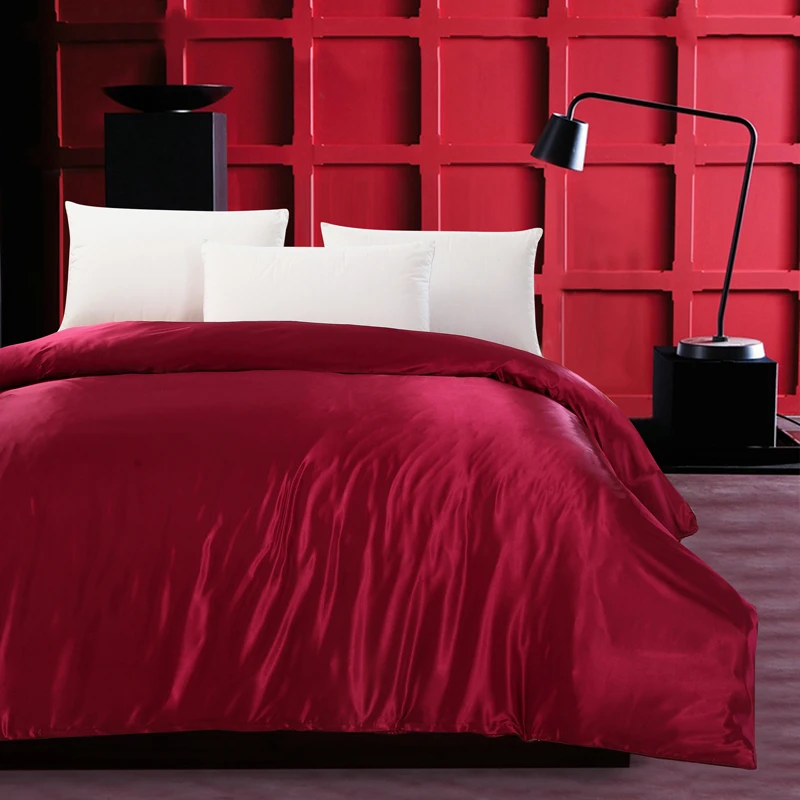 Пододеяльник цвета красного вина/розового/белого/Красного 1 шт.