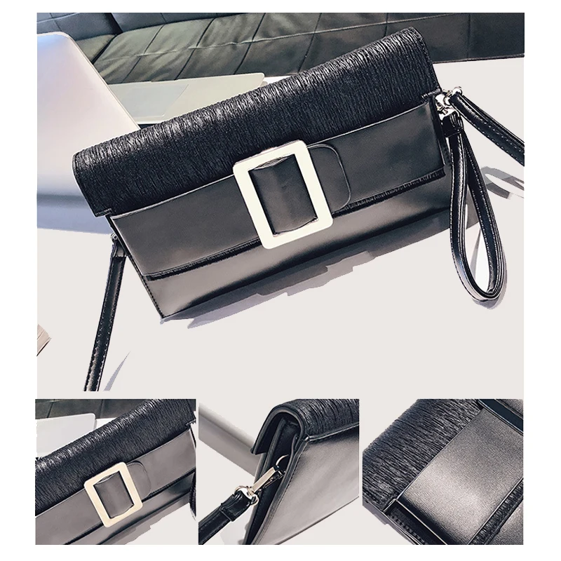Женская сумка клатч с металлической пряжкой Bolsos Mujer Bolsa новинка весны 2019|Клатчи| |