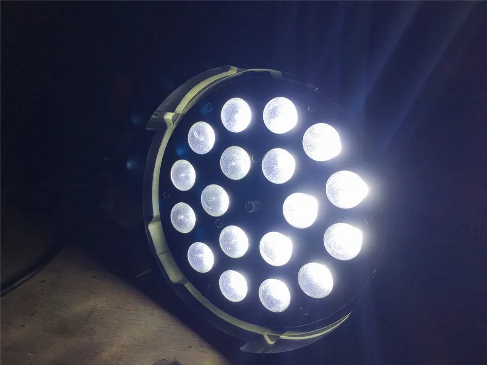 4 unids/lote 18x18 Вт zoom par luz dmx luces dj 64 uv 6in1 rgbwa led del partido de disco|dj disco|luz dmxled |