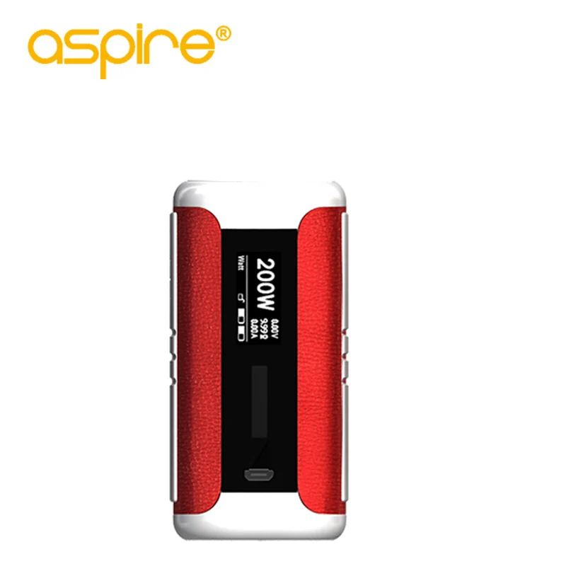 red Электронная сигарета Aspire Speeder Mod 200 Вт Выход 510 Vape устройство Поддержка TC VV VW TCR CPS режимы Питание от 2 шт 18650 батареи - Цвет: red