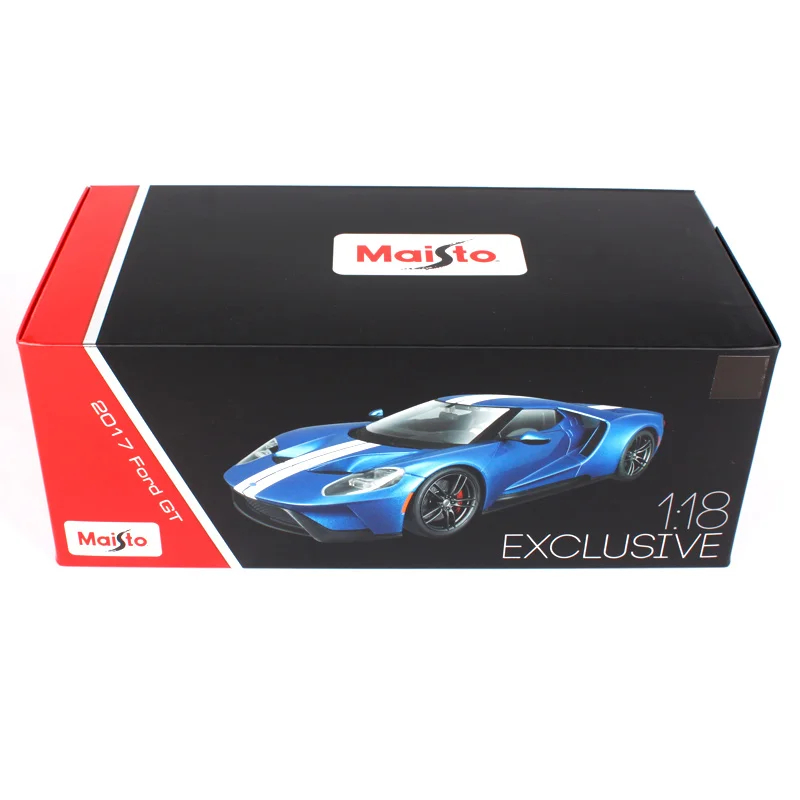 Спортивный автомобиль Maisto 1:18 2017 Ford GT модель литая под давлением новая игрушка в