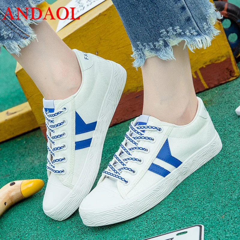 

ANDAOL Men's Casual Shoes Summer Top Quality Lace-Up Non-Slip Shoes Tenis Feminino Zapatos Fashion Luxury Wild Walking Sneakers