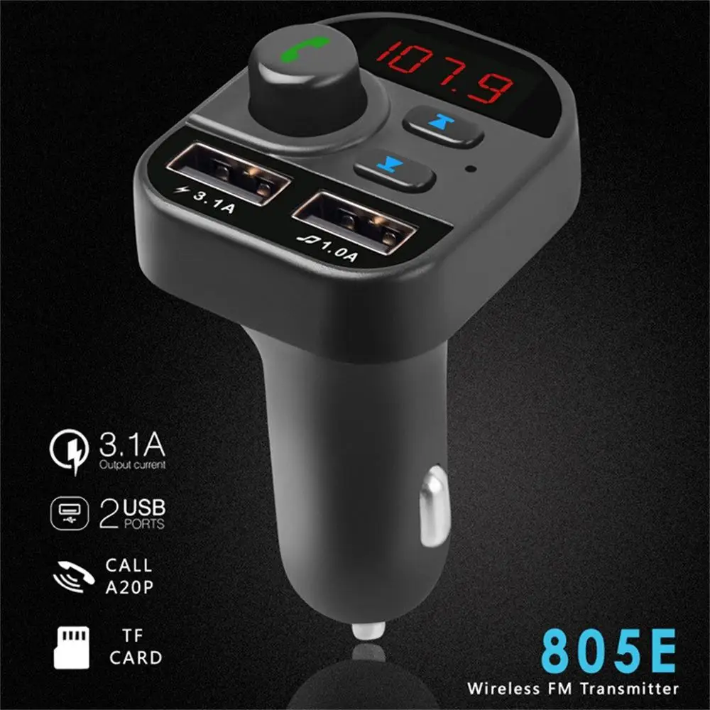 Bluetooth автомобильный fm-передатчик беспроводной радио адаптер USB зарядное