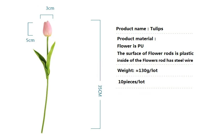 10 шт. высококачественные Имитационные мини Тюльпаны из искусственной кожи K15102