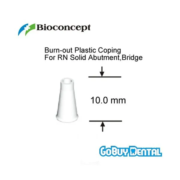 Совместимый с Straumann выжигающий пластиковый корпус для твердого абажура RN Bridge