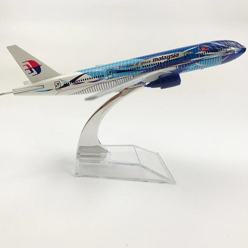 Малайзия самолет модель Боинг 777 16 см с металлическими заклепками Туфли лодочки