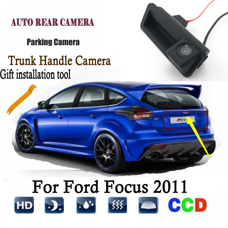 Автомобильная камера заднего вида для Ford Focus 2011 вместо оригинальной заводской