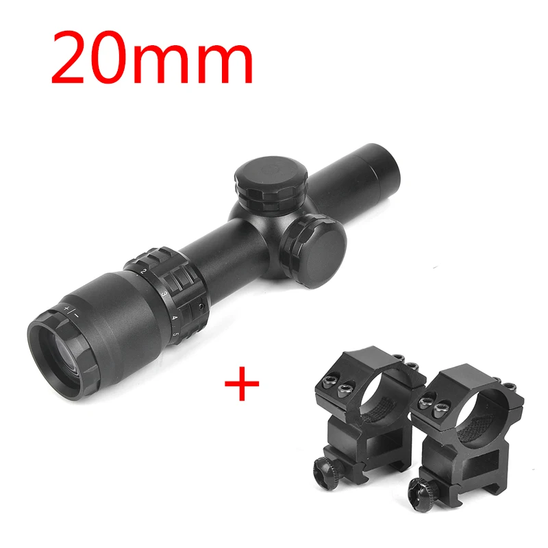 20mm 2-8X20 оптика компактный прицел охотничий прицел Mil точка Сетка прицел стрельба охотничьи воздушные пистолеты - Цвет: 20mm