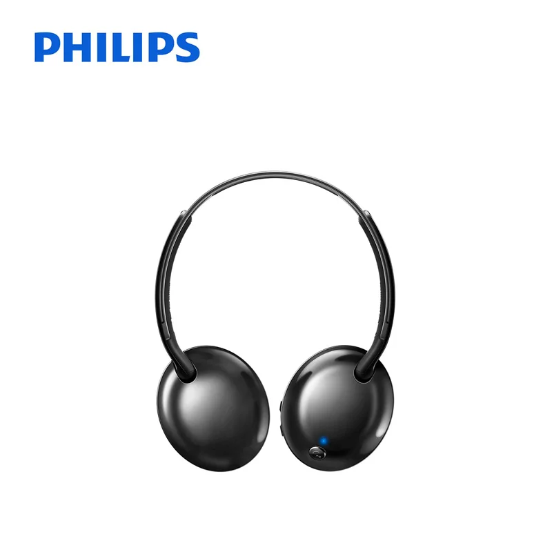 Philips беспроводная гарнитура SHB4405 с Bluetooth 4,1 литий-полимерный регулятор громкости для Iphone X Galaxy Note 8 официальный тест - Цвет: Black