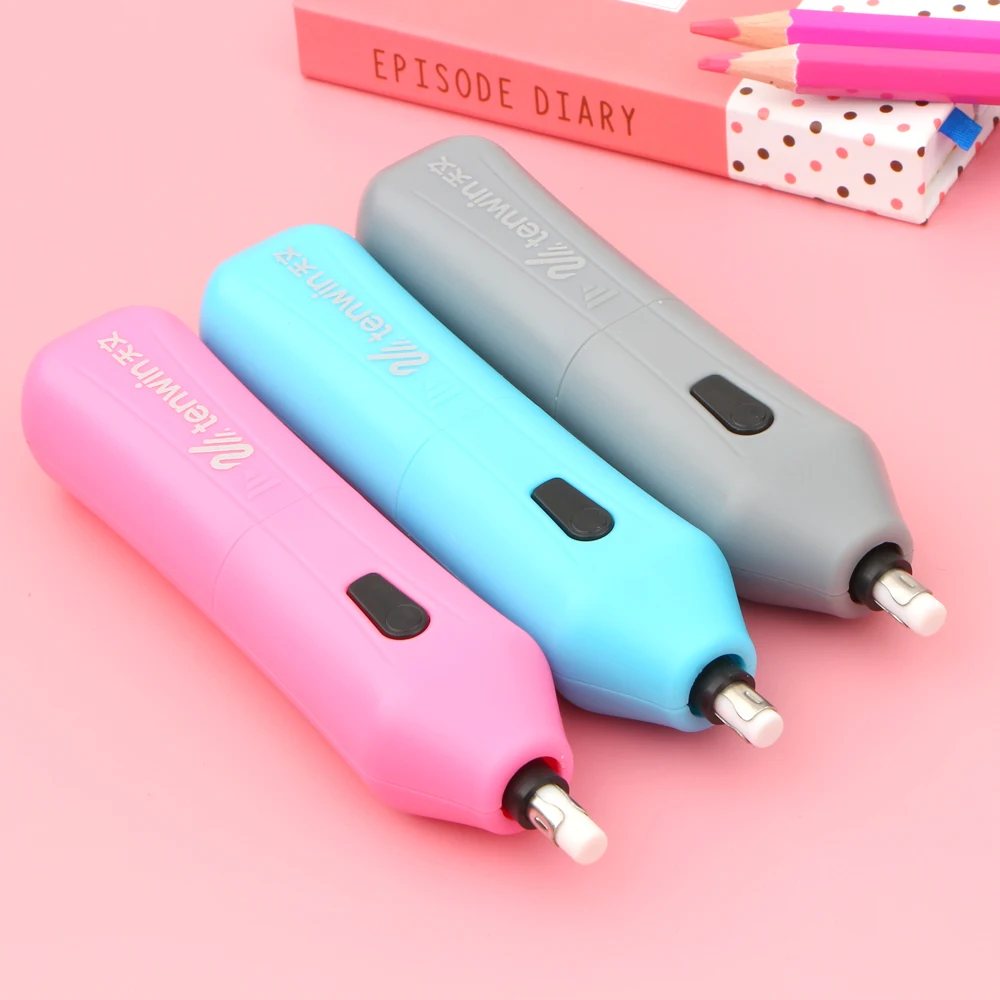 Новый ластик на батарейках Электрический автоматический кожа резиновый