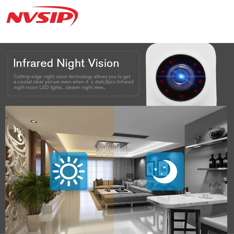 Мини Wifi IP камера беспроводная 720P HD P2P Onvif умная детский монитор камера|camera baby