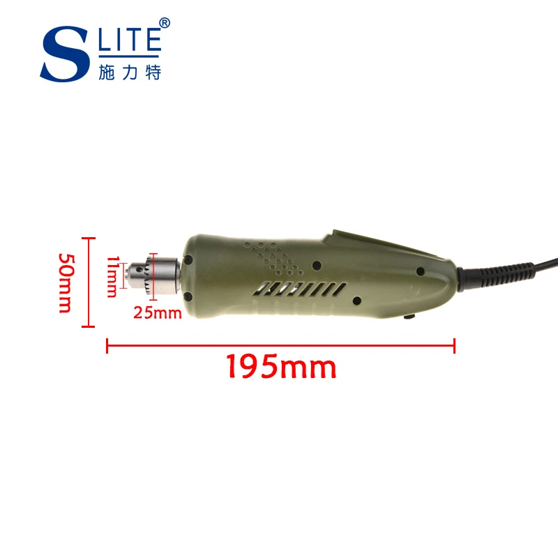 Slite Мини электрическая дрель шлифовальный станок с переменной скоростью Dremel