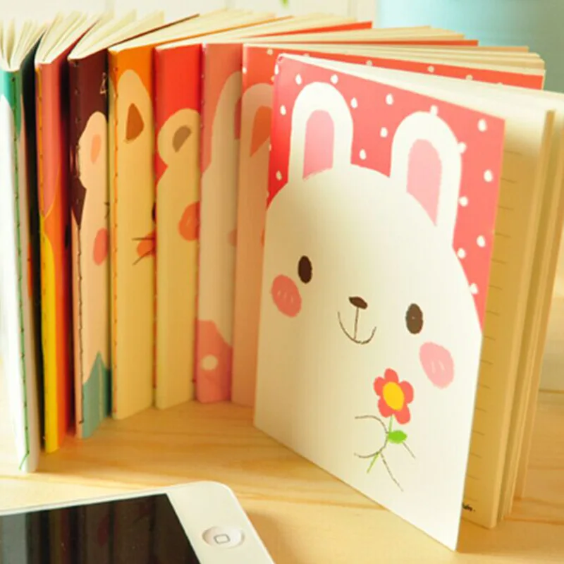 Блокнот А6 с мультяшным принтом 2 шт./лот 12 5*9 см|book school|korean stationeryexercise book |