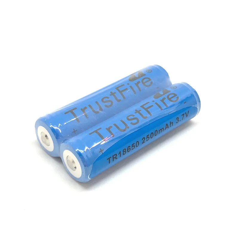 5 шт./лот TrustFire TR18650 3 7 в 2500 мАч перезаряжаемая батарея литиевые батареи с защитой