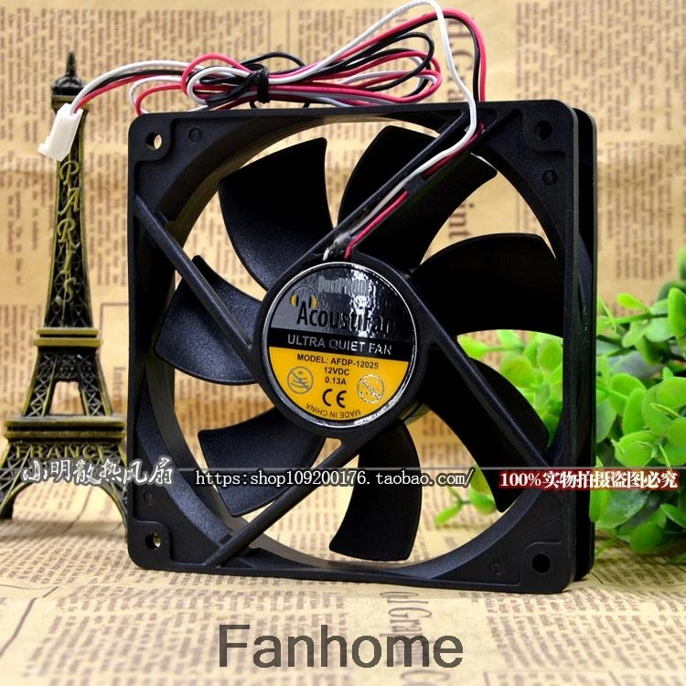 Для оригинального AcoustiFan AFDP 12025 12 см В 0.13A ультра тихий шасси мощный