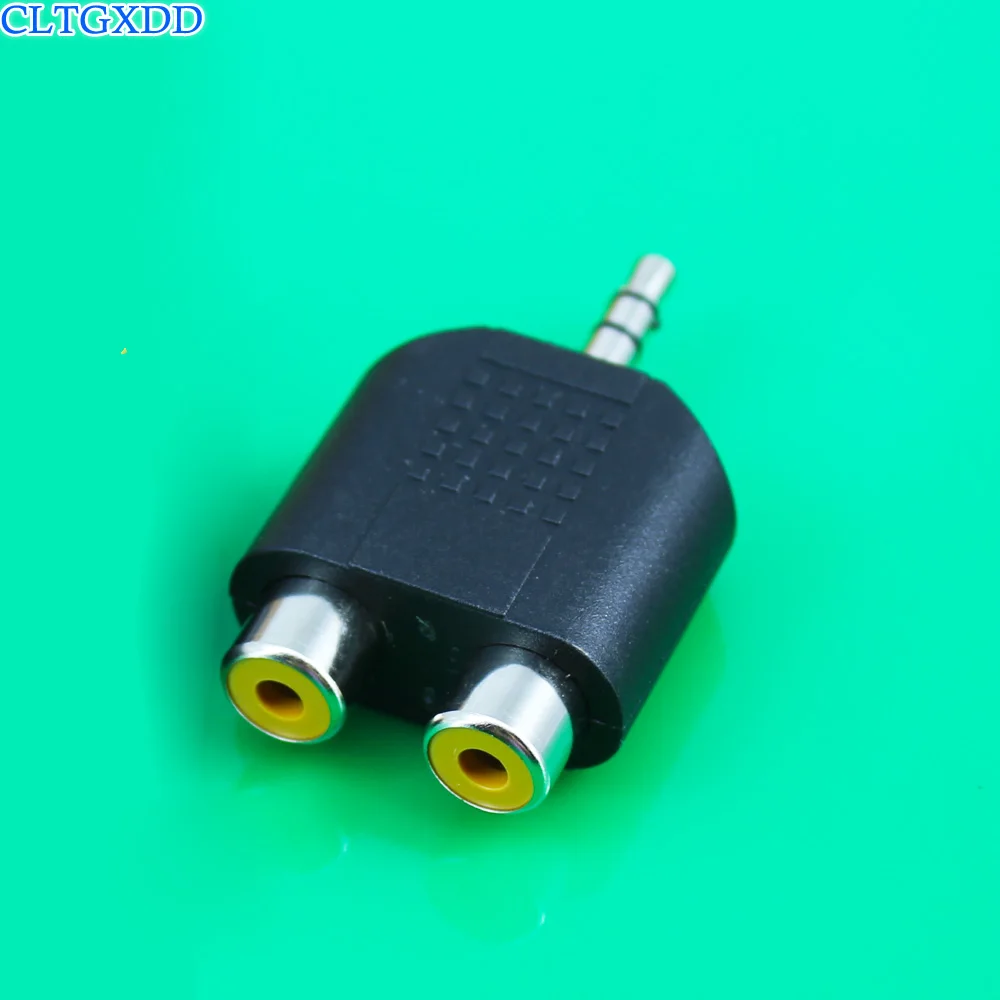 Cltgxdd Позолоченный разъем 3 5 мм штекер RCA гнездо В AV аудио 2 в 1 стерео гарнитура