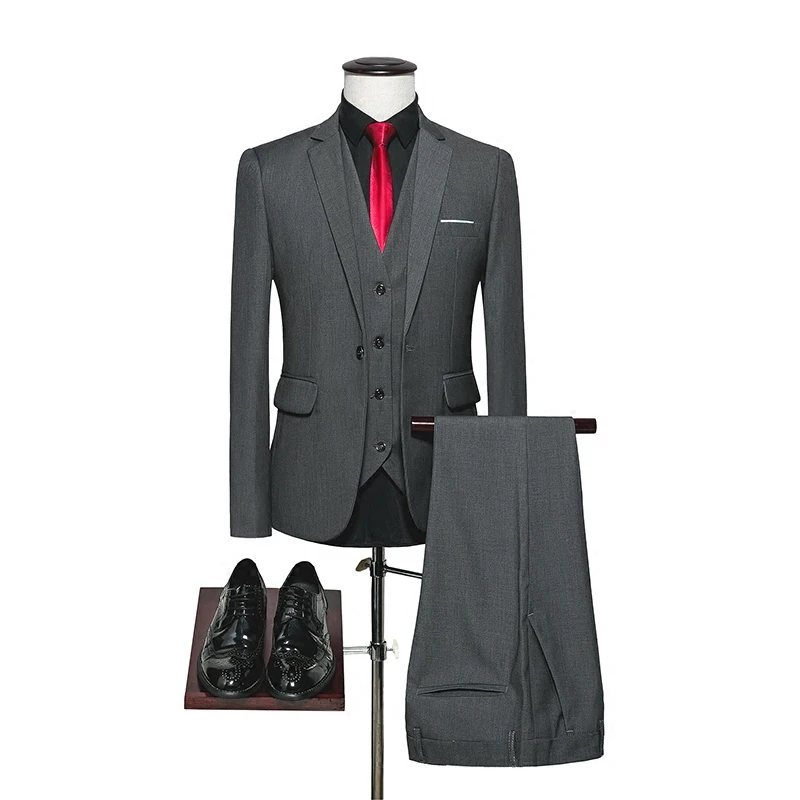 Plyesxale Для мужчин костюмы Slim Fit 3 предмета Свадебный костюм для жениха 4XL 5XL 6XL красный цвет: желтый, темно-зеленый, белый, пурпурный, костюмы для Для мужчин Q20
