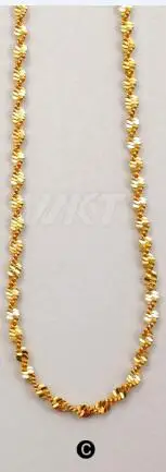 WT-N1038 застежка толстая цепь ожерелье 1" длинный латунный толстый кретон цепь в лучшем позолоченном ожерелье подарок универсальные ювелирные изделия - Окраска металла: c