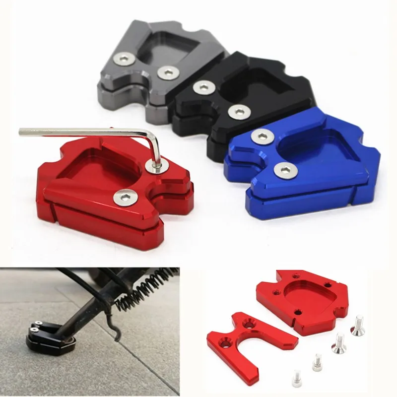 Kickstand Pad Extension Plate Foot Side Stand Enlarge Holder for Piaggio Vespa GTS GTV 3Vie | Автомобили и мотоциклы