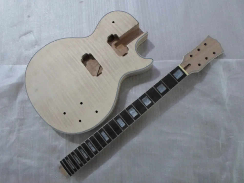 Недостроенная шея и Корпус для гитары LP замена 22 Fret rosewood Fretboard|Детали аксессуары