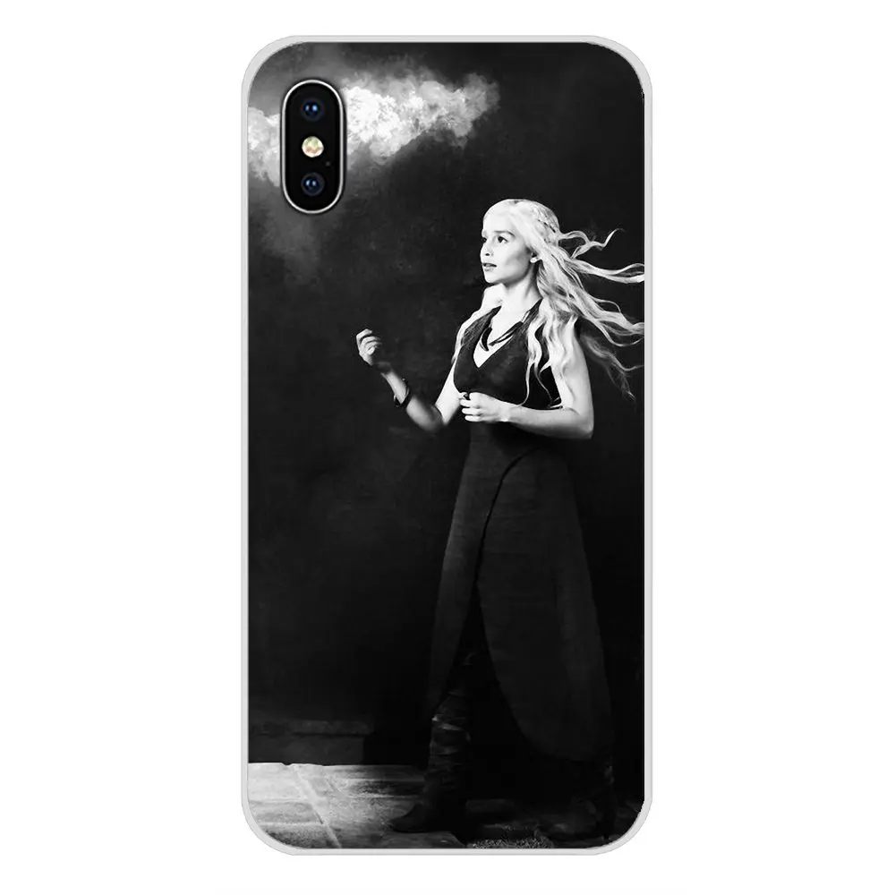 Силиконовый чехол Daenerys Targaryen Game of Throne для Sony Xperia Z Z1 Z2 Z3 Z5 compact M2 M4 M5 C4 E3 T3 XA Huawei Mate 7 8