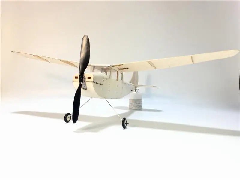 MinimumRC Cessna L-19 460 мм размах крыльев пробкового дерева лазерная резка RC самолет комплект