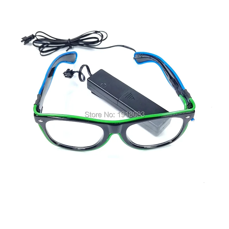 10 шт. двухцветные очки EL Wire|novelty lights|glasses fashionglasses with |