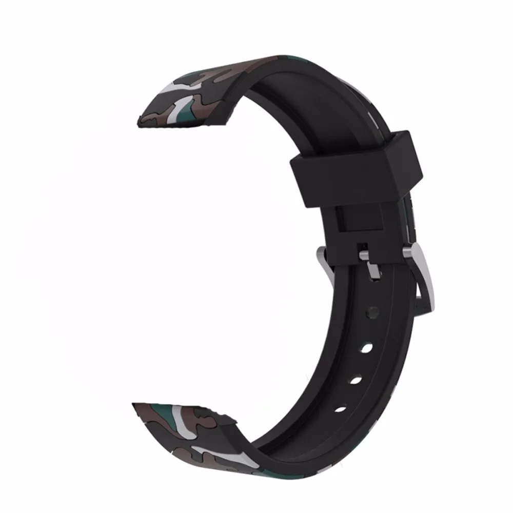 ZZQing полосы для Xiaomi Huami Amazfit stratos 2 ремешок силиконовый камуфляж быстрая установка спортивные Смарт часы браслет ремень 22 мм