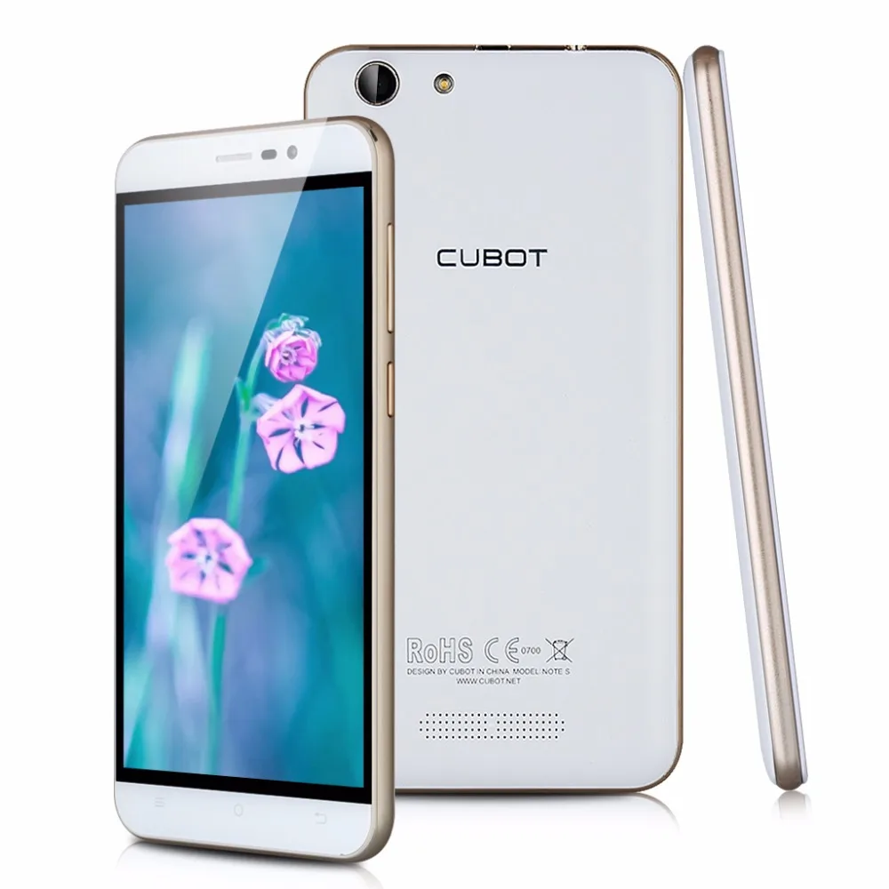 Оригинал CUBOT ПРИМЕЧАНИЕ S 5.5 Дюймов MT6580 Quad Core Android 6.0 мобильный Телефон Dual SIM WCDMA