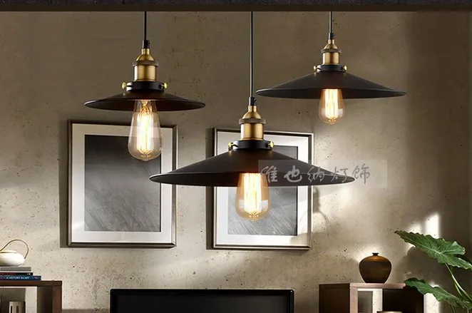 Американский кантри светодиодный потолочный светильник в стиле ретро