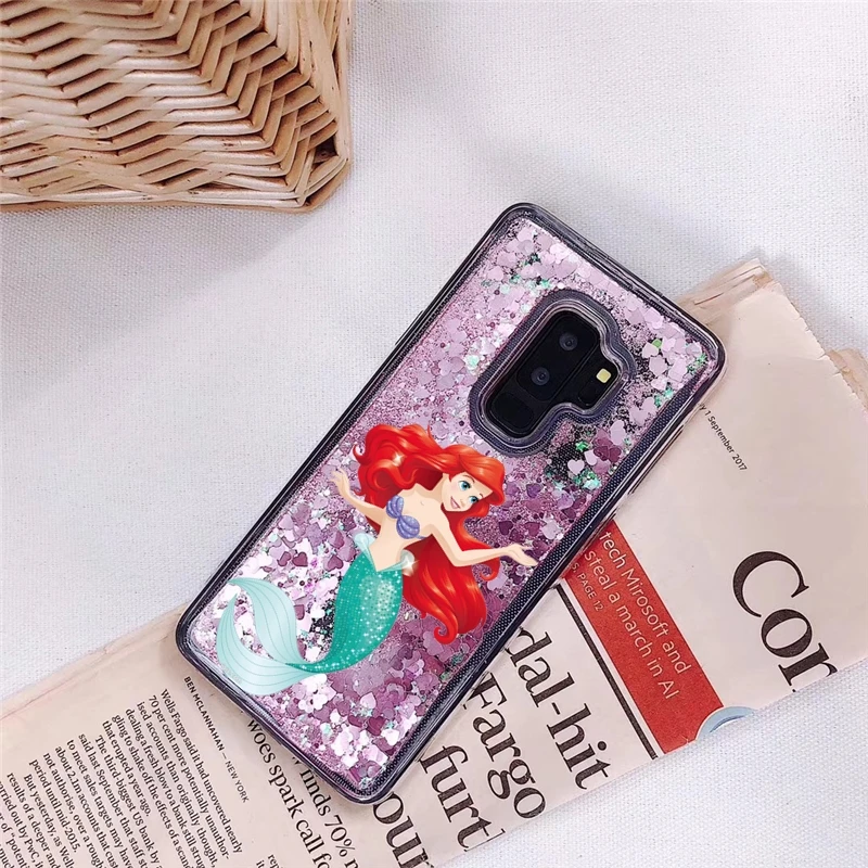 Жидкой воды Мягкий силиконовый чехол для samsung A7 A750 A6 A8 плюс A9 J4 J6 J8 A3 A5 J3 J5 J7 J2 Prime Pro чехол Крышка - Цвет: Mermaid Pink