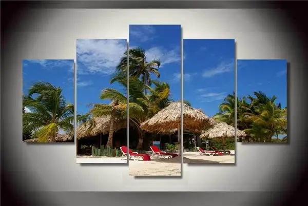 Hd Печать пальм море живопись на холсте украшение комнаты печать плакат картина