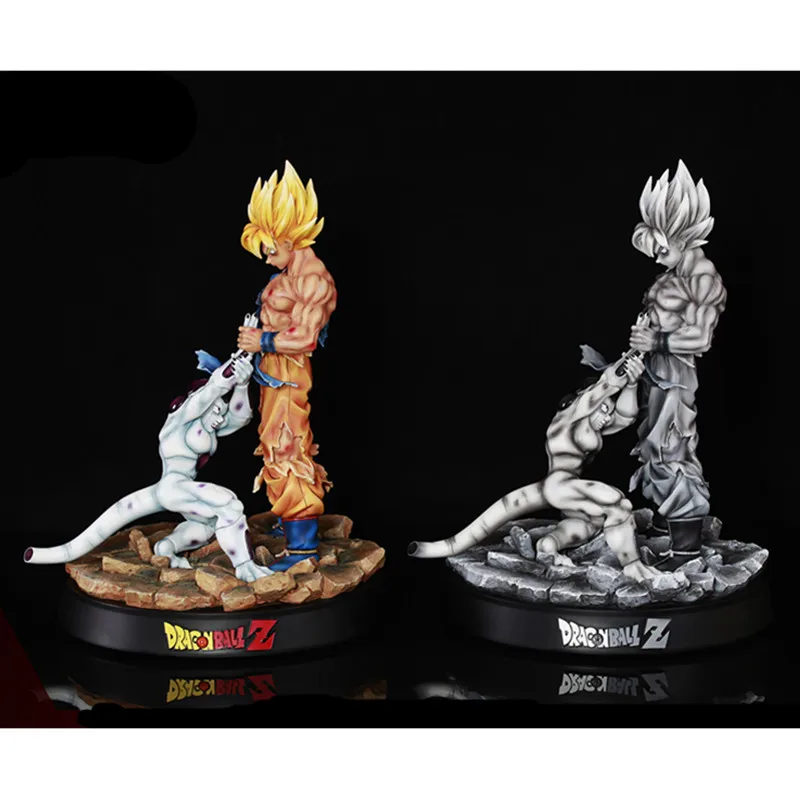 Dragon Ball Z Super Saiyan Son Goku VS Frieza 1/6 GK статуя смолы фигурка Коллекция Модель игрушки G2256