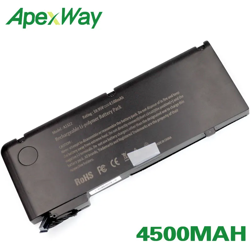 ApexWay Аккумулятор для ноутбука Apple A1322 Macbook PRO 13 &quotA1278 (версия 2009) MB990 */A MB991ZP/A Высокое