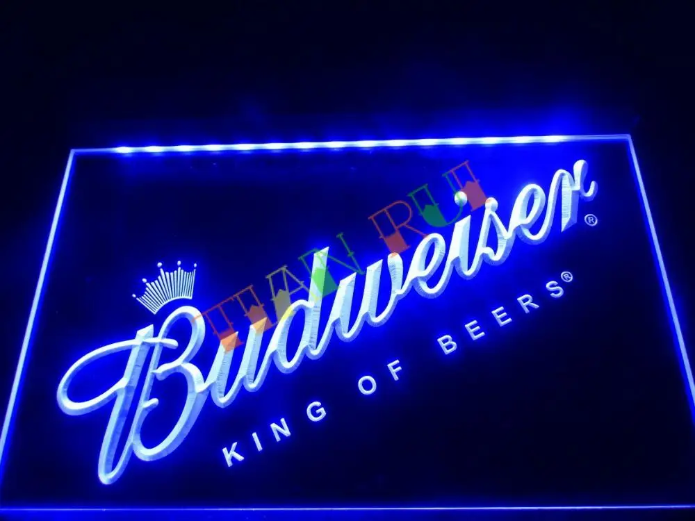 LA002-Budweiser пивной бар Pub Club NEW светодиодный неоновый свет Войти home decor магазин