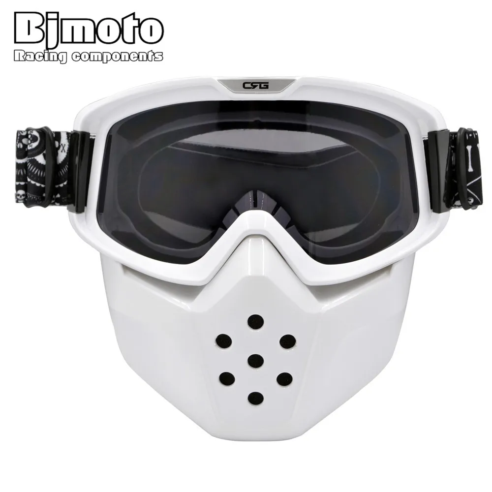 Мотоциклетная маска для лица CRG модульная Пылезащитная со съемными очками и