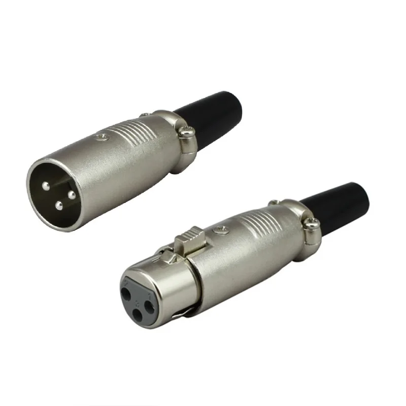1 пара 3 контактный штекер XLR + гнездо для микрофонного кабеля|Соединители| |