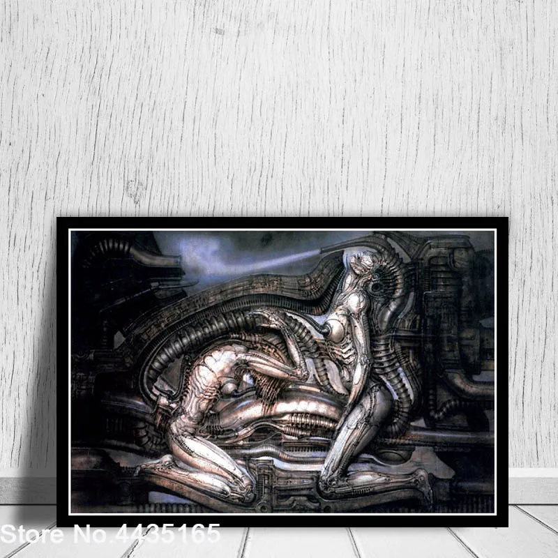 Hr Giger Li II плакат Alien Dark Evil абстрактные плакаты и принты на холсте настенная художественная картина для гостиной домашний декор