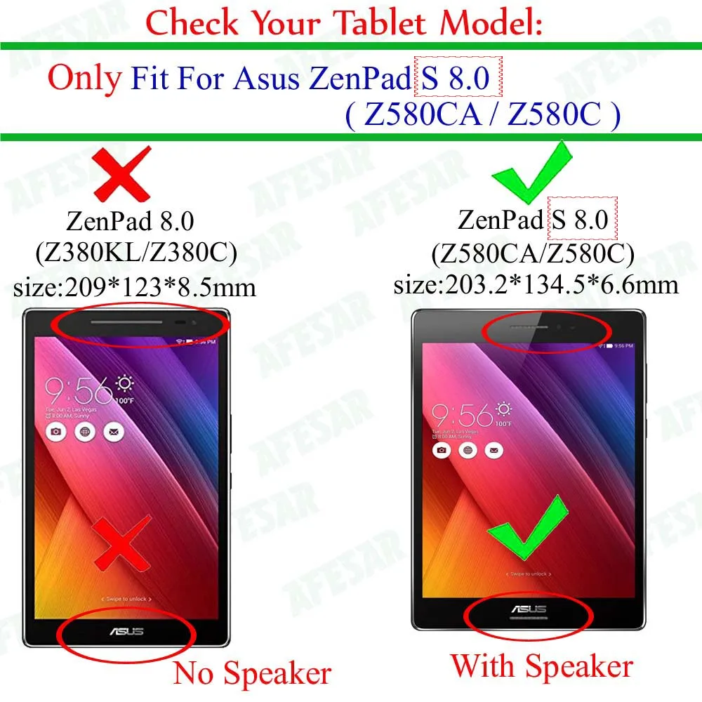 Ультратонкий чехол для ASUS ZenPad S 8 0 Z580C Z580CA чехол-книжка с подставкой кожаный